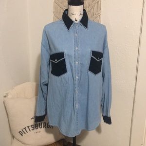 Vintage Studded Button Up